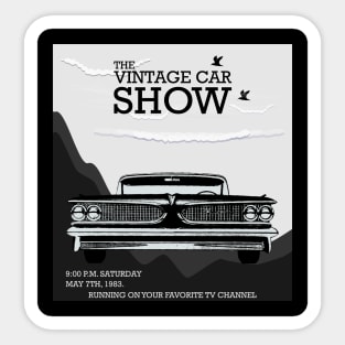 The Vintage Car Show Poster Sticker